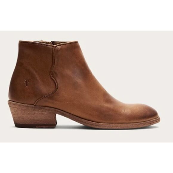 FRYE Carson Piping Bootie Caramel Size 8 NWT - Picture 2 of 5
